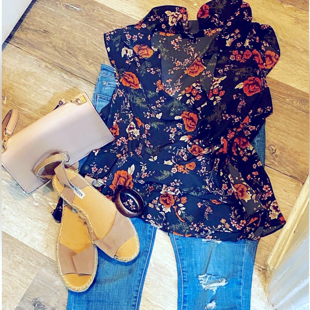Crossover blouse